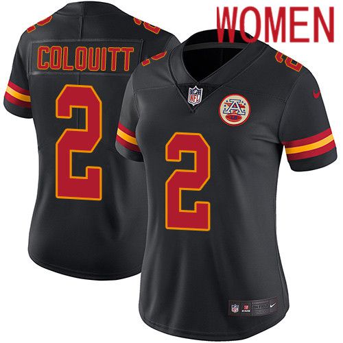 Women Kansas City Chiefs #2 Dicaprio Bootle Nike Black Vapor Limited NFL Jersey->women nfl jersey->Women Jersey